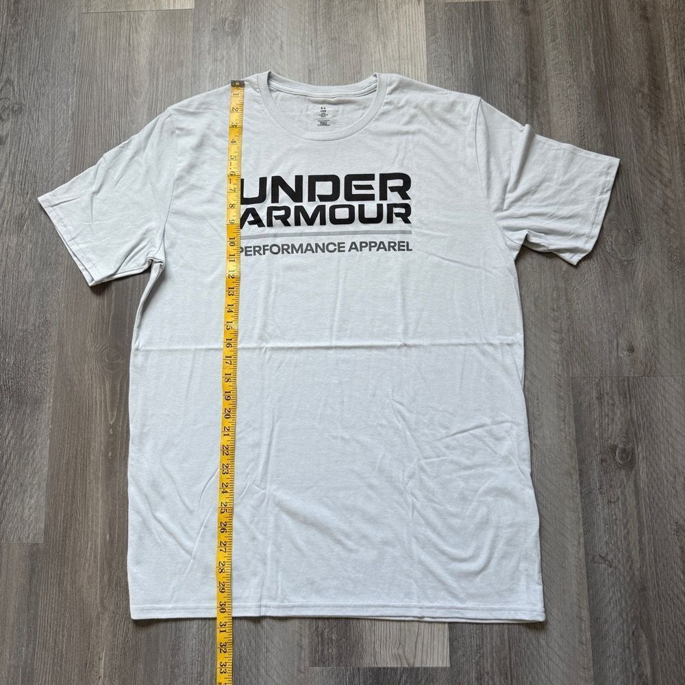 Under Armour Performance Apparel Logo Graphic Tee Halo Gray Large - Picture 7 of 9